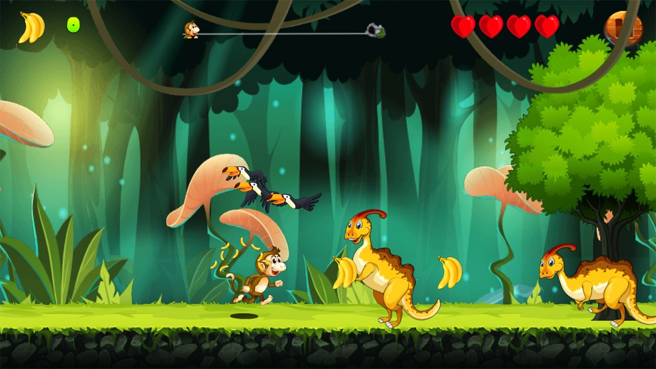 Jungle Monkey Run 2: Banana Adventure (itch) - кадр 1