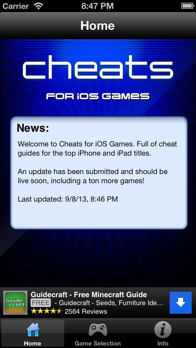 Cheats - Mobile Cheats for iOS Games - кадр 1