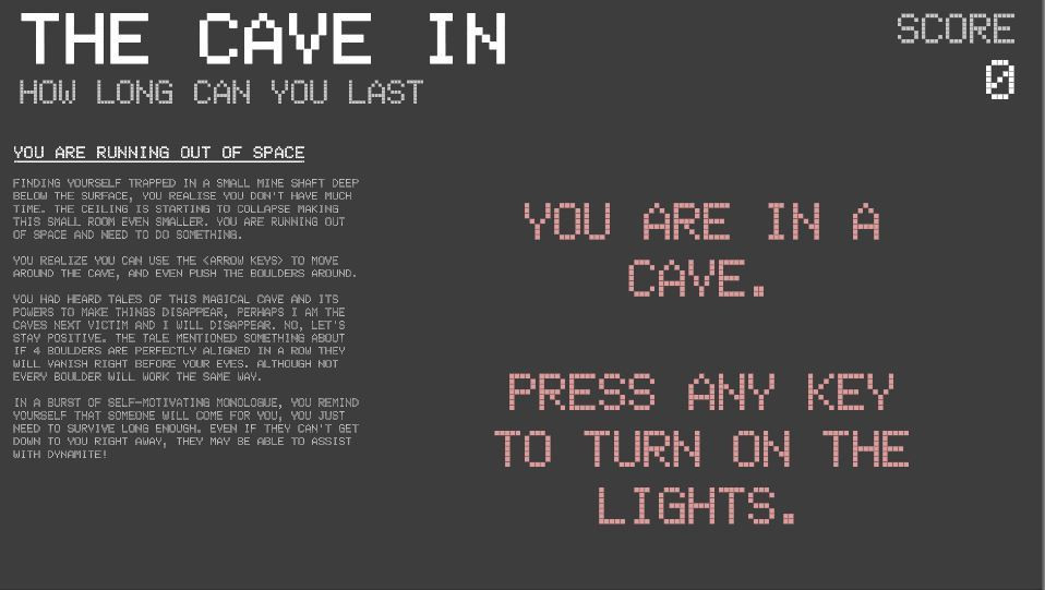 The Cave In (itch) - кадр 1