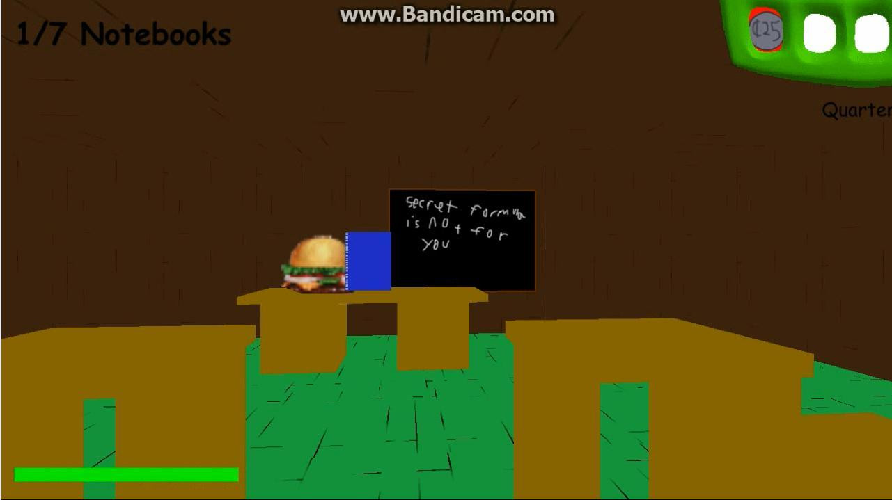 Spongebob's Basics in Education and Cooking (BALDI MOD) (itch) - кадр 1