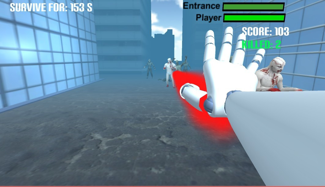 Leap Motion Zombie Shooter (itch) - кадр 1