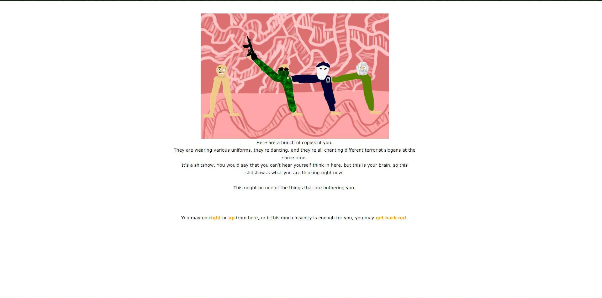 The Text Adventures of the Poorly Drawn Man with No Torso (itch) - кадр 1