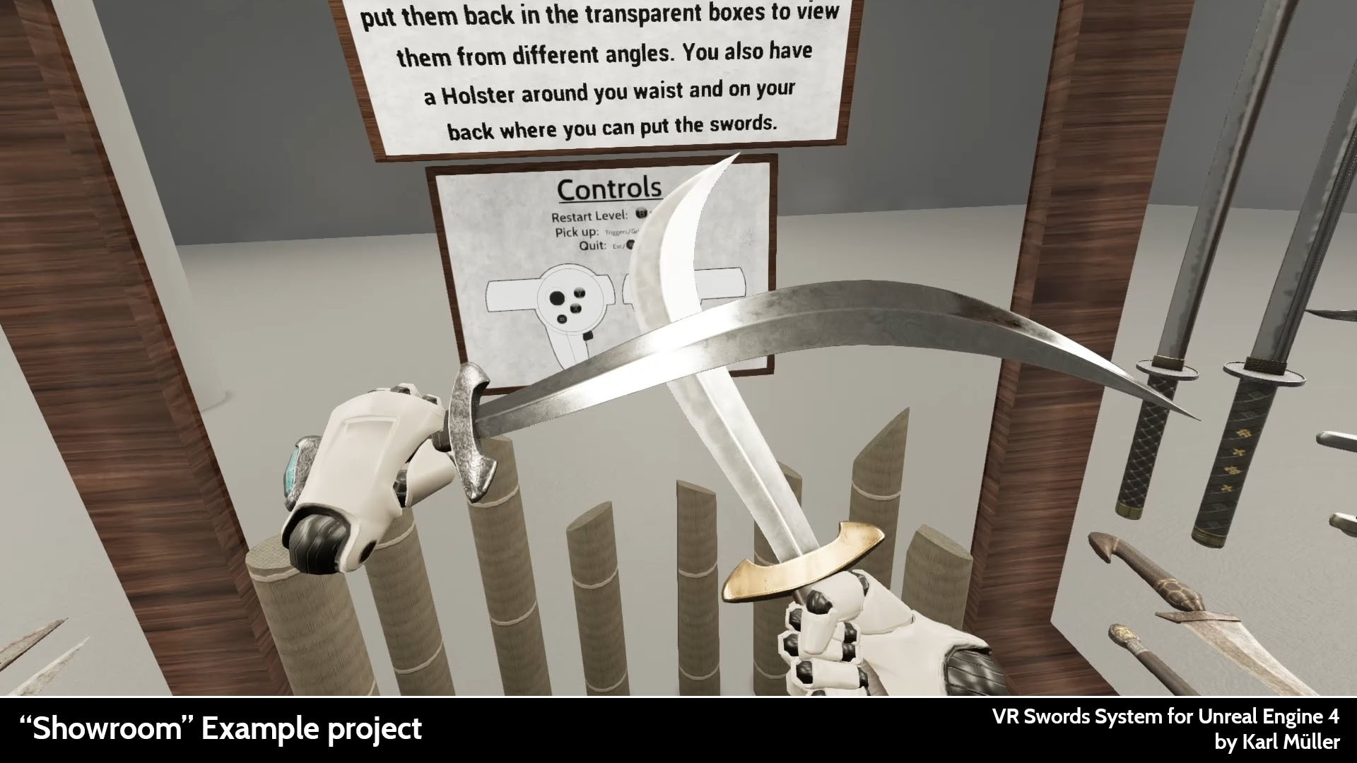 VR-Swords Physics Update Demo (itch) - кадр 1