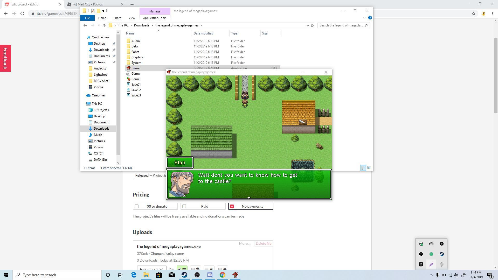 The legend of megaplayzgames (itch) - кадр 1