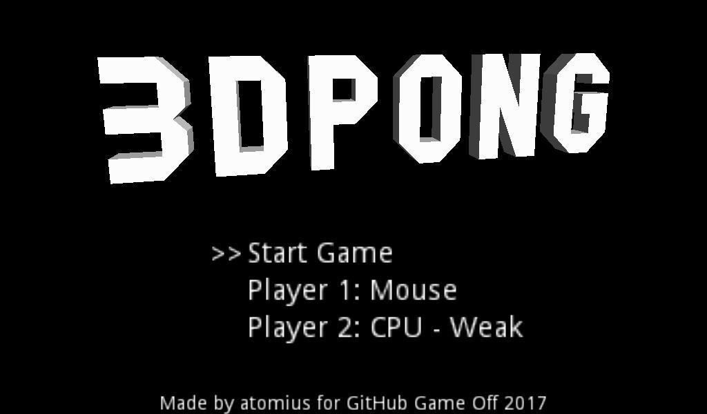 3D Pong (itch) - кадр 1