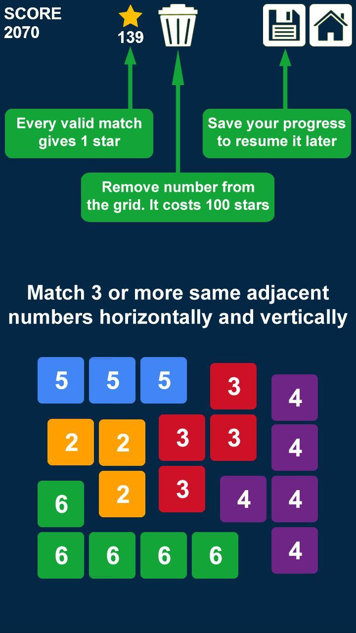 Swap n Merge Numbers 2048: Match 3 Puzzle (itch) - кадр 1