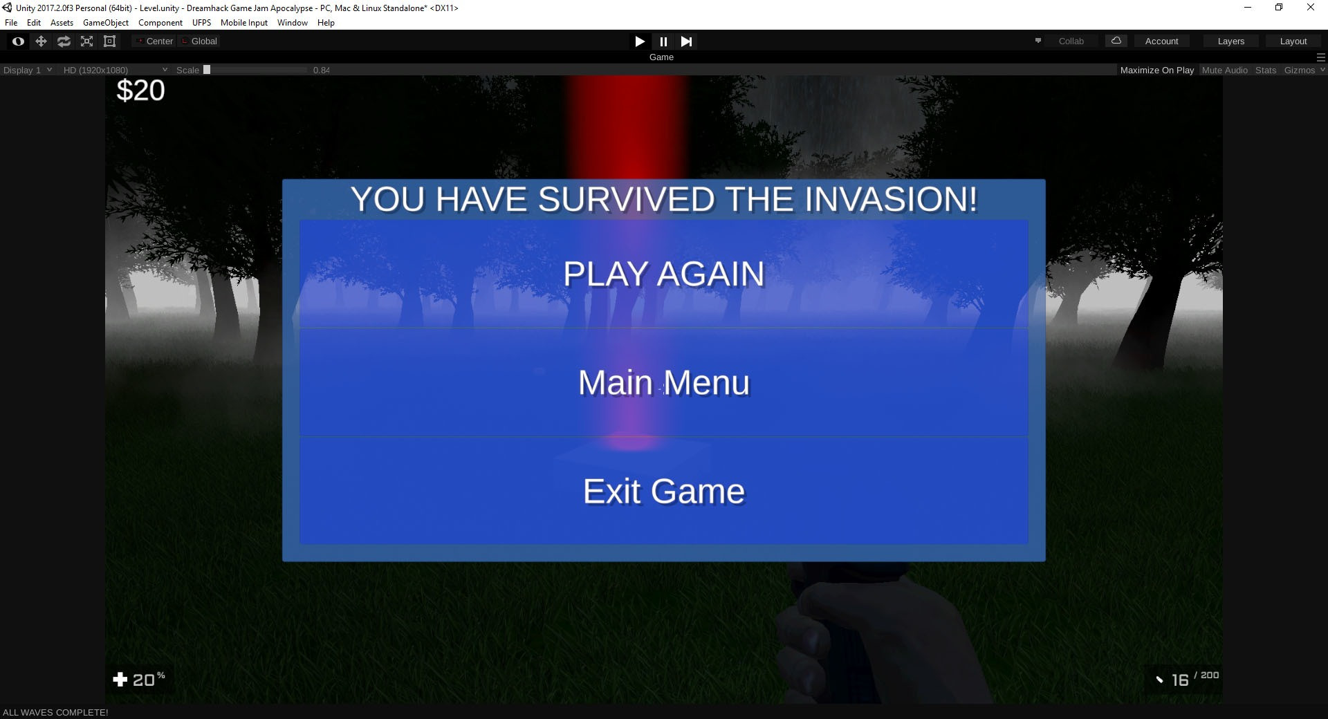 Zombie Invasion (Giulio Games) (itch) - кадр 1