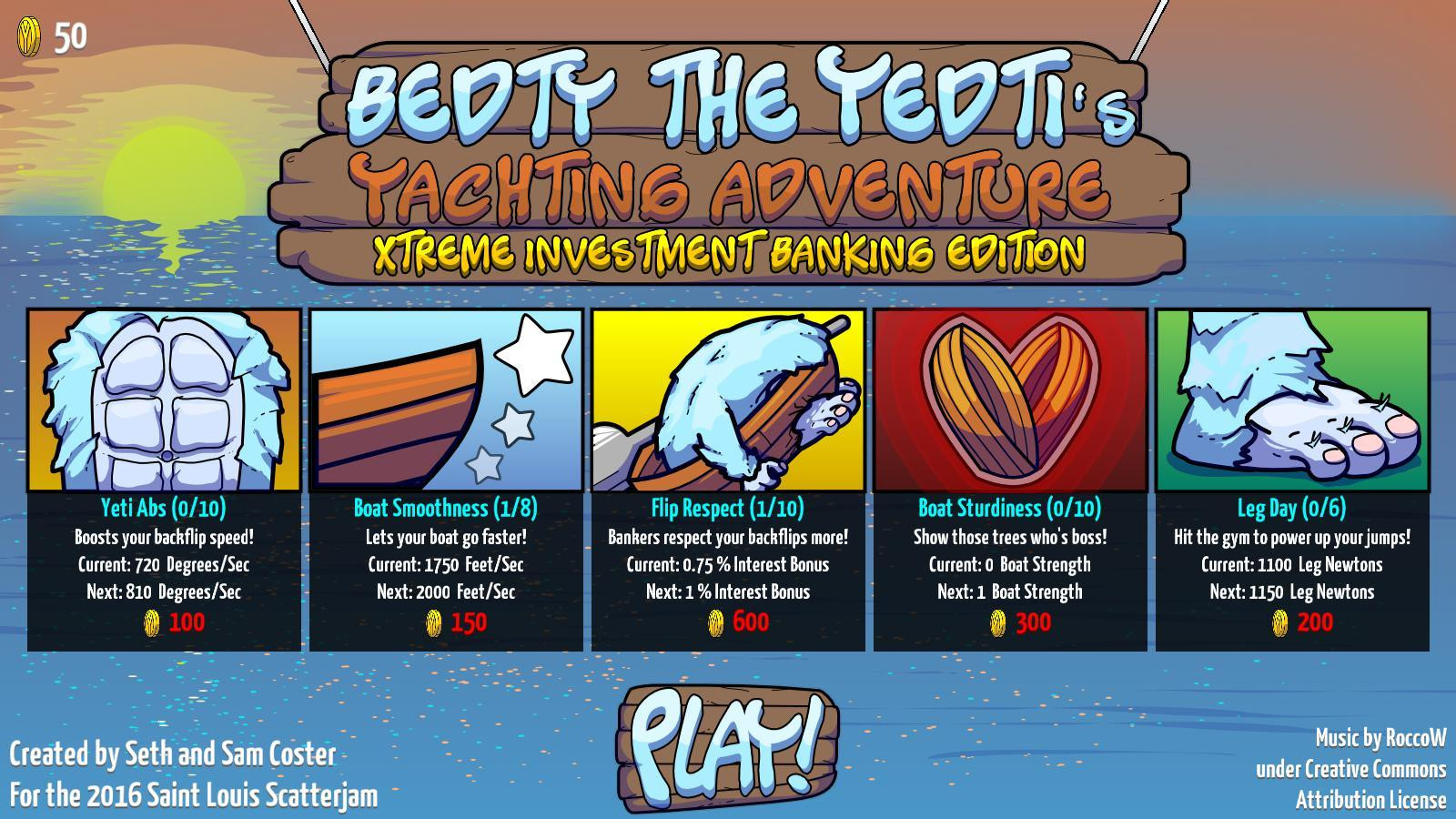 Bedty the Yedti's Yachting Adventure: XTreme Investment Banking Edition (itch) - кадр 1