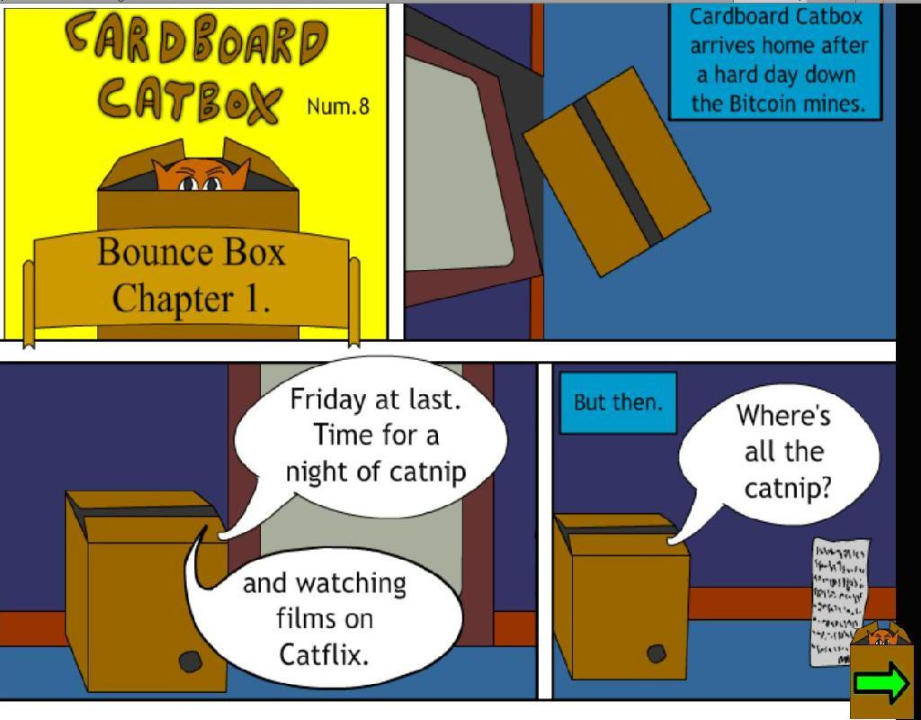 Cardboard Catbox Bounce Box (itch) - кадр 1