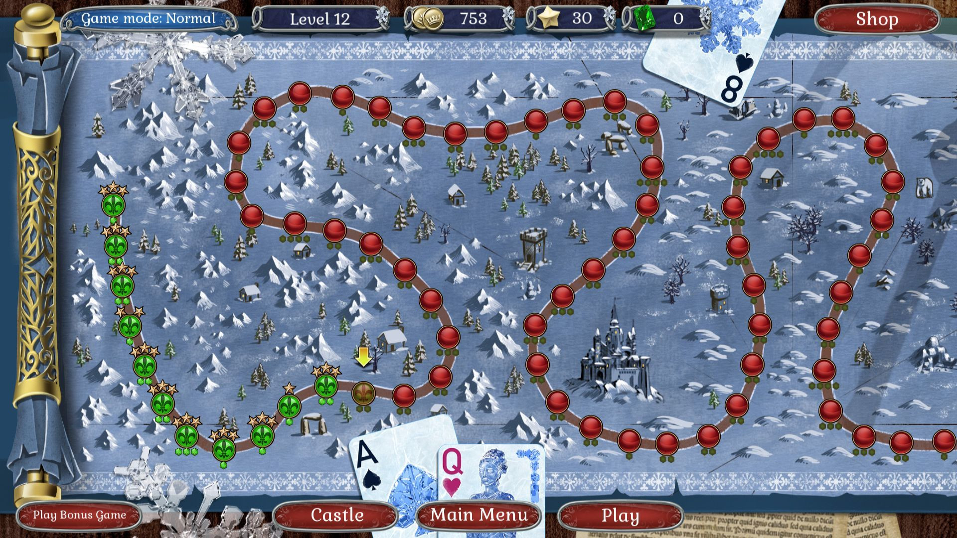 Jewel Match Solitaire Winterscapes - кадр 1
