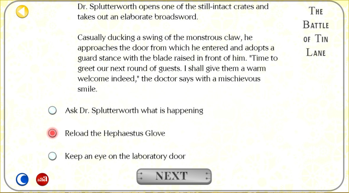 Victoriana - Steampunk Text Adventure - кадр 1