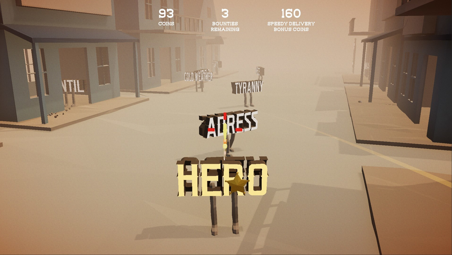 Tumbleweed Typo Hunter (itch) - кадр 1