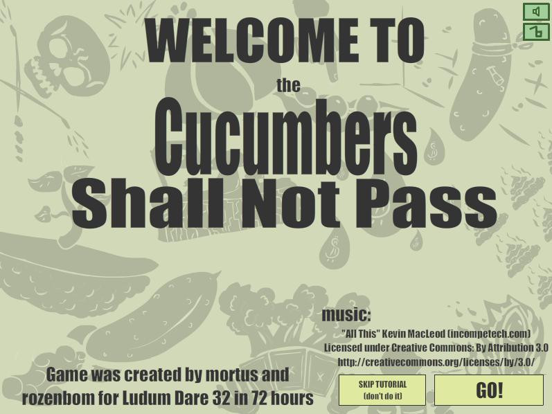 Cucumbers Shall Not Pass (itch) - кадр 1