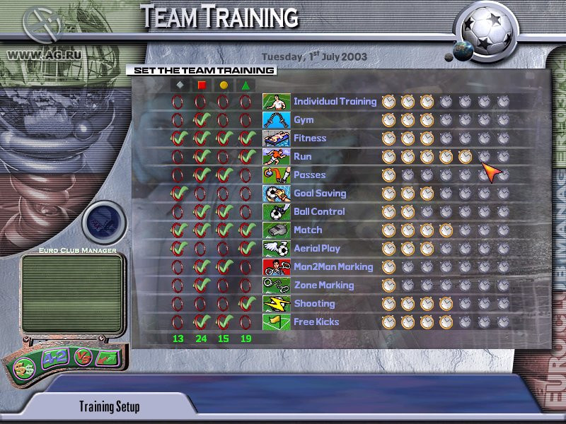 Euro Club Manager 03/04 - кадр 1