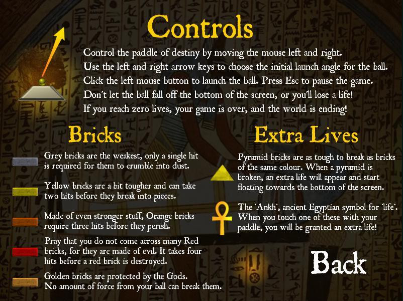 Egyptian Block Breaker (itch) - кадр 1