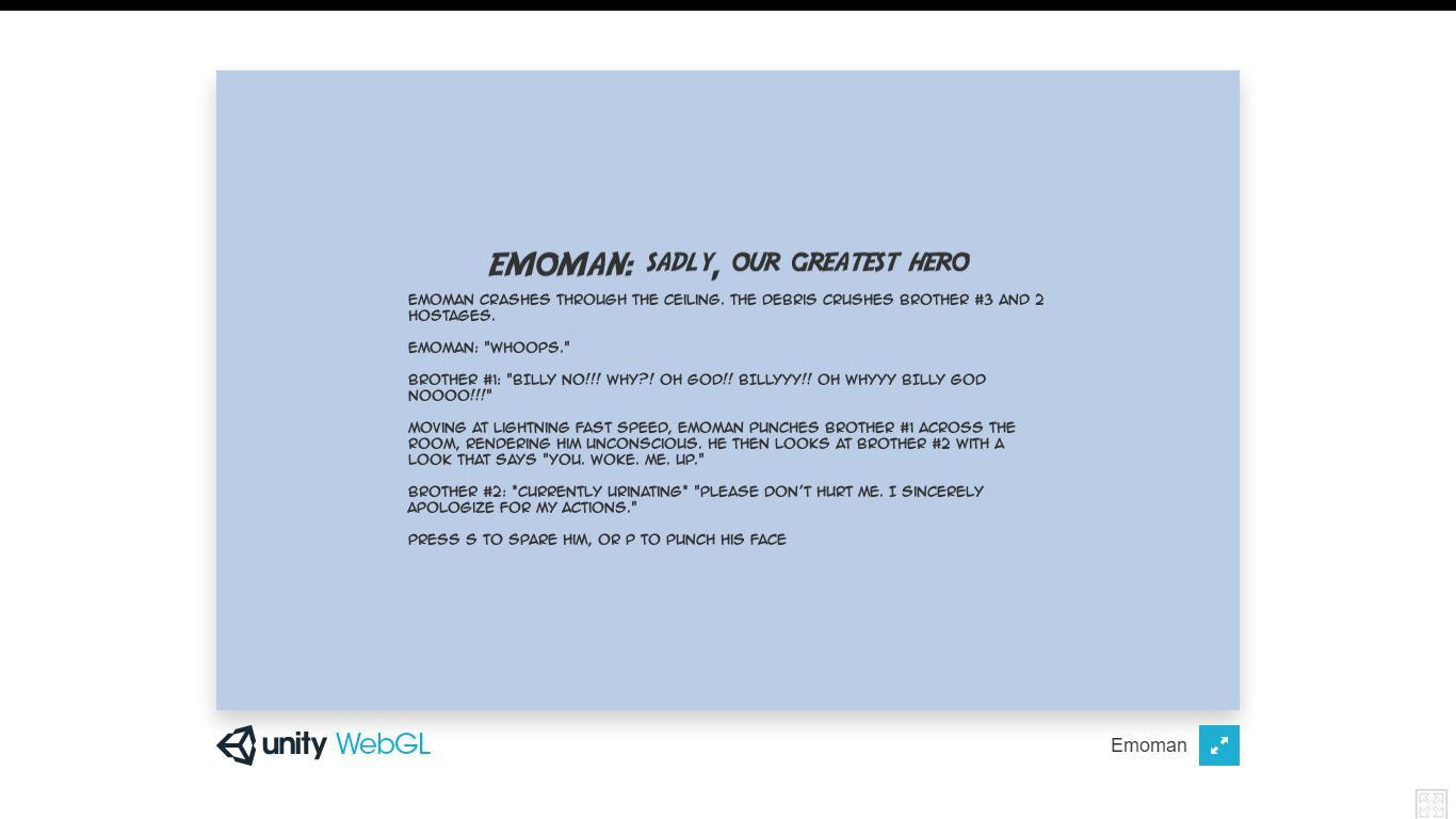 emoman: sadly, our greatest hero (itch) - кадр 1