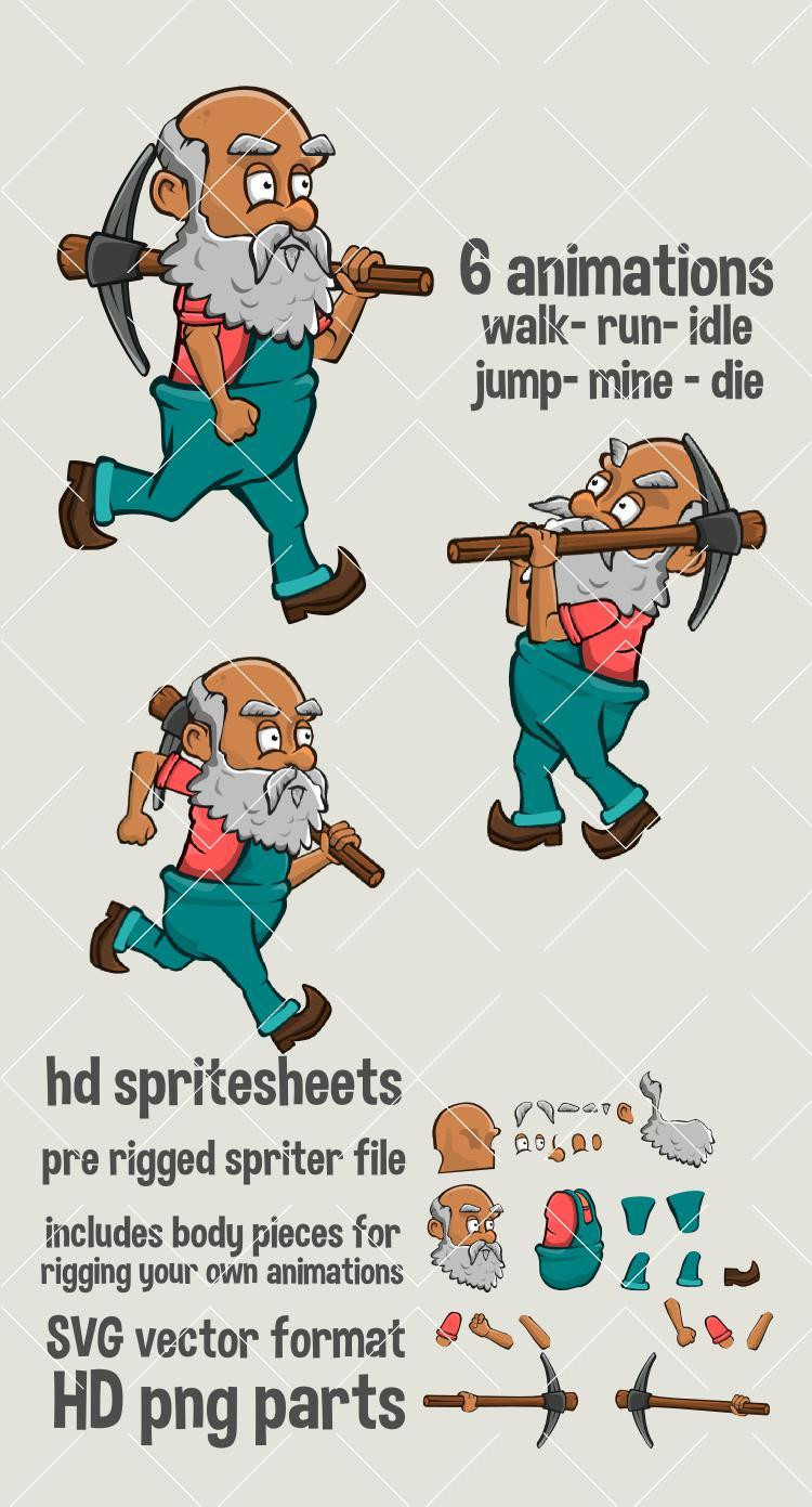 Miner character (itch) - кадр 1