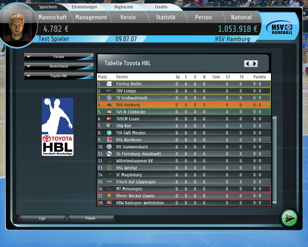Handball Manager 2009 - кадр 2