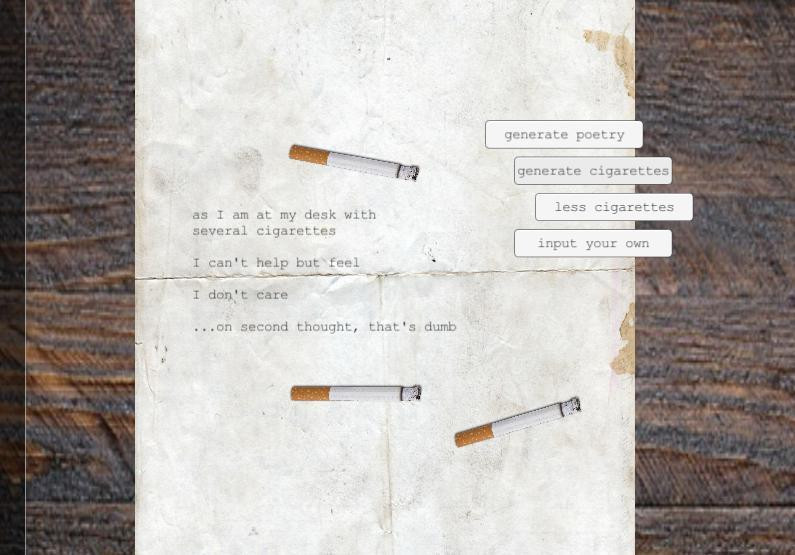 Cigarette Poetry (itch) - кадр 1