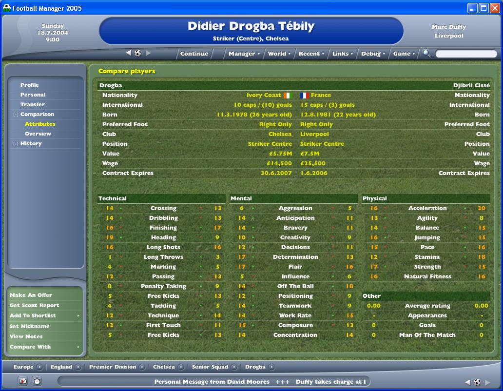 Football Manager 2005 - кадр 3