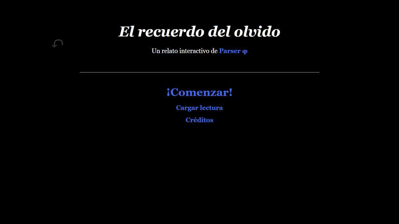 El recuerdo del olvido (itch) - кадр 1