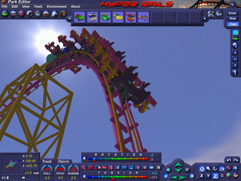 Hyper Rails: Advanced 3D Roller Coaster Design - кадр 2