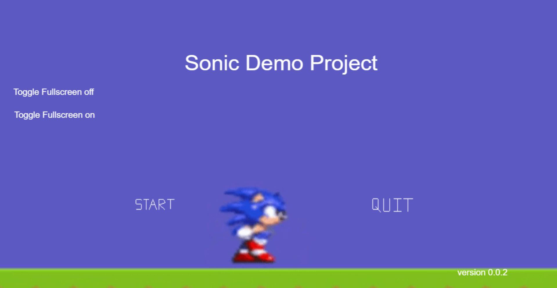 Sonic Demo Project v1 (itch) - кадр 1