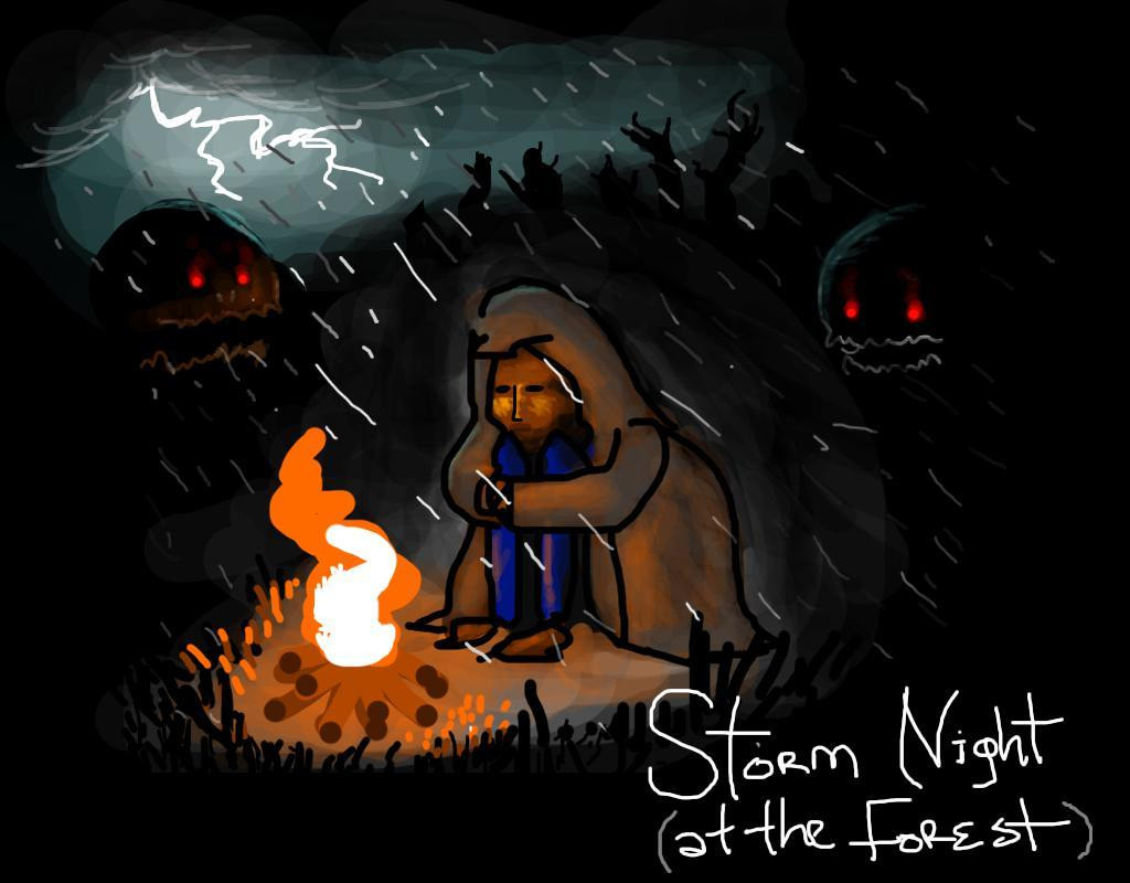 Storm night (at the forest) (itch) - кадр 1