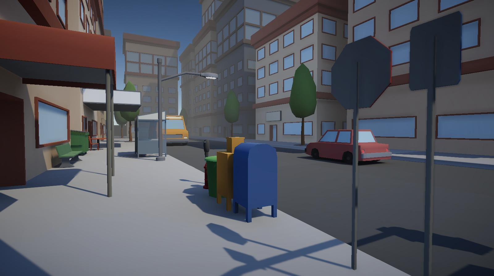 Low Poly City [DEMO] (itch) - кадр 1