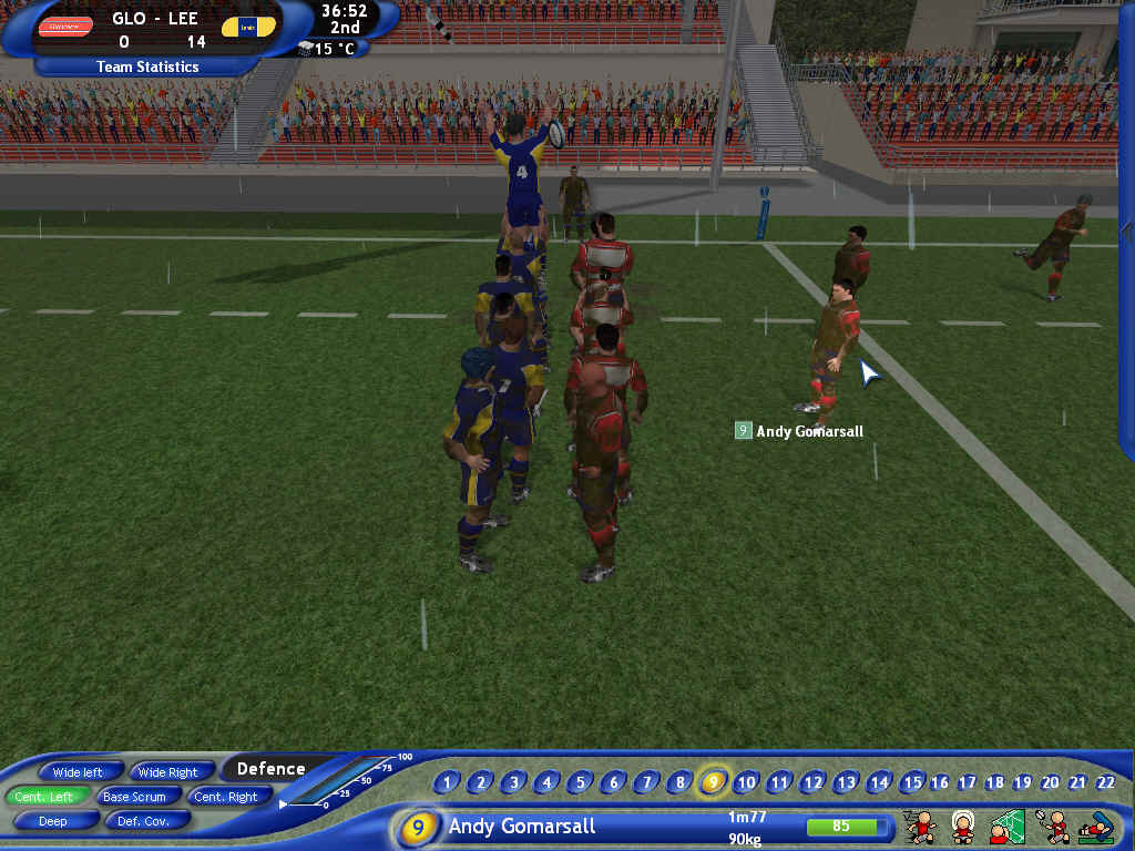 Pro Rugby Manager 2004 - кадр 4