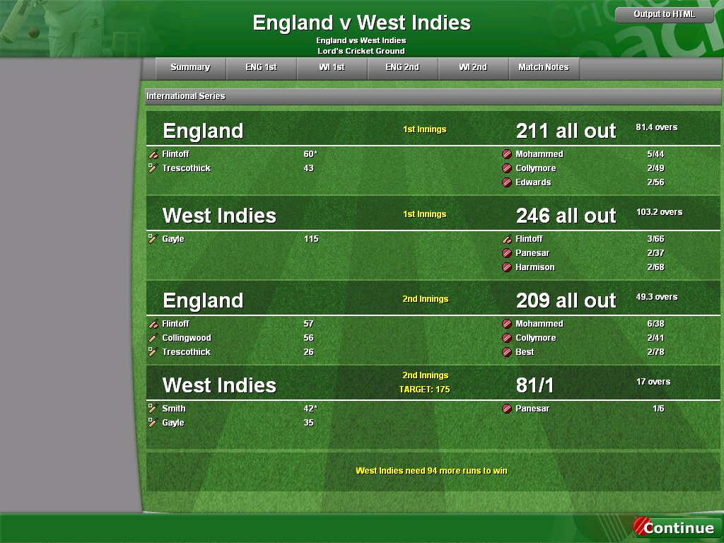 Cricket Coach 2007 - кадр 3