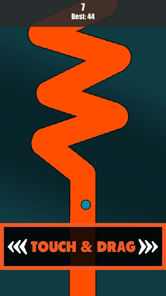 Keep Blue Ball In Orange Line Pro - кадр 1