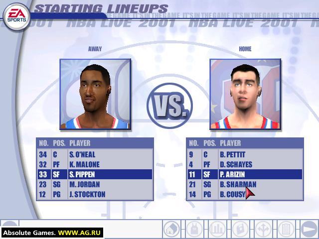 NBA Live 2001 - кадр 1