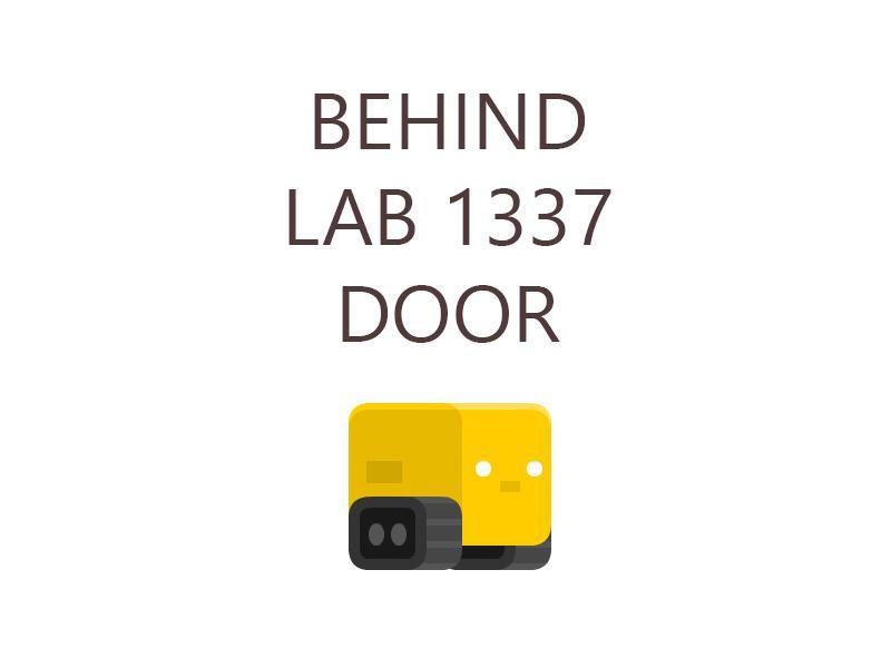 Behind Lab 1337 Door (itch) - кадр 1