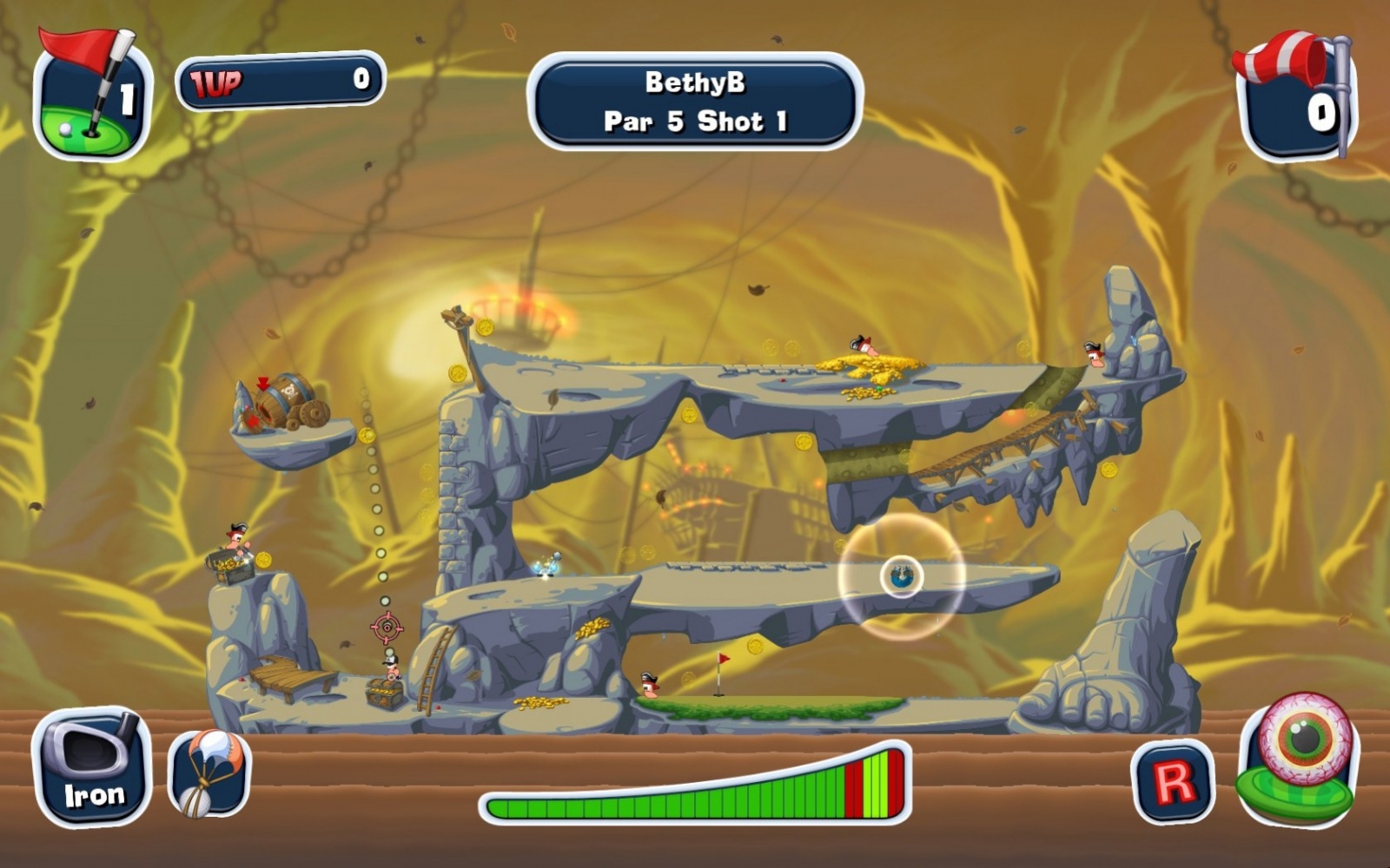 Worms Crazy Golf - кадр 1
