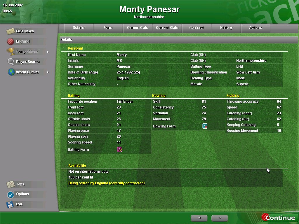 Cricket Coach 2007 - кадр 4