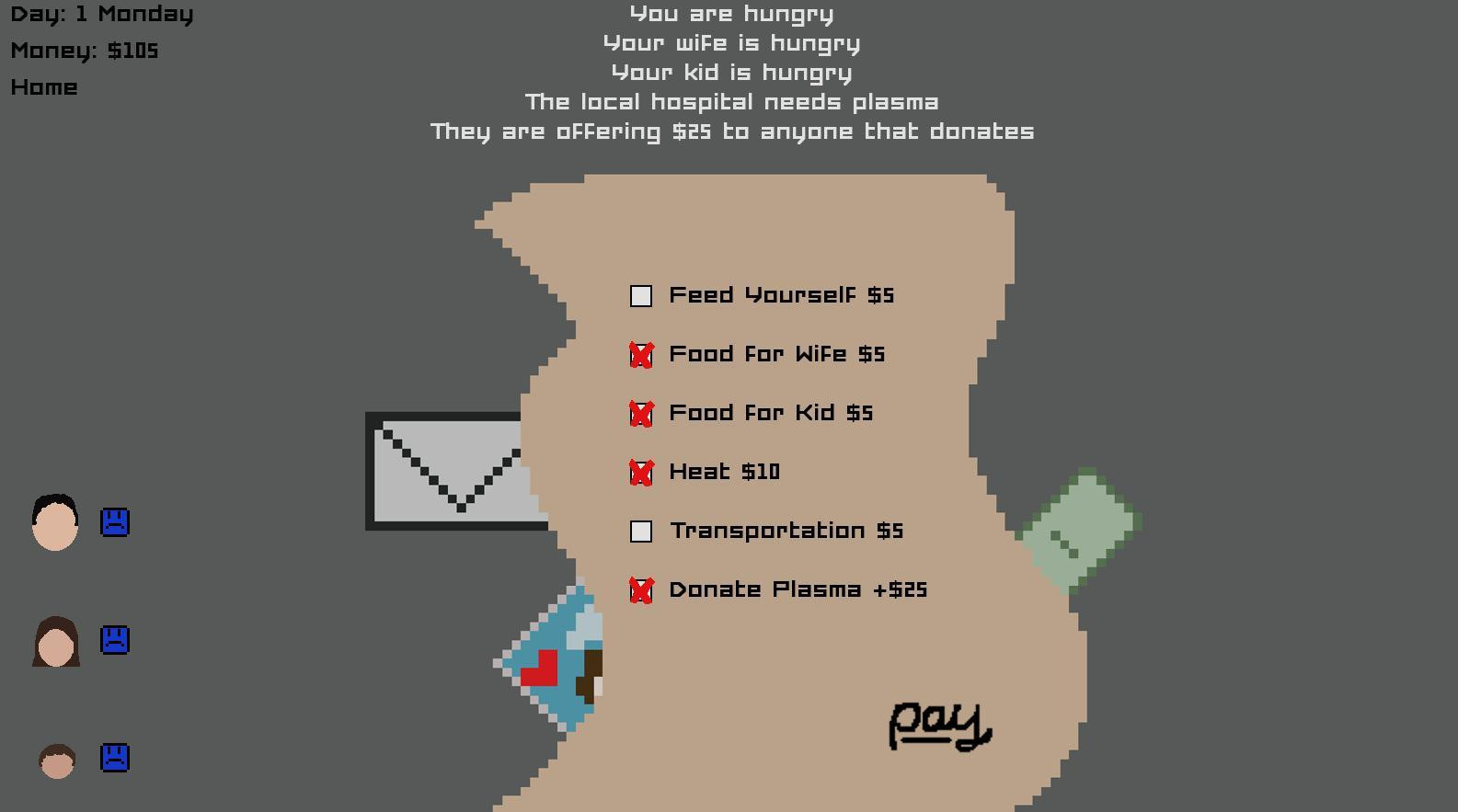 Paycheck to Paycheck (itch) - кадр 1