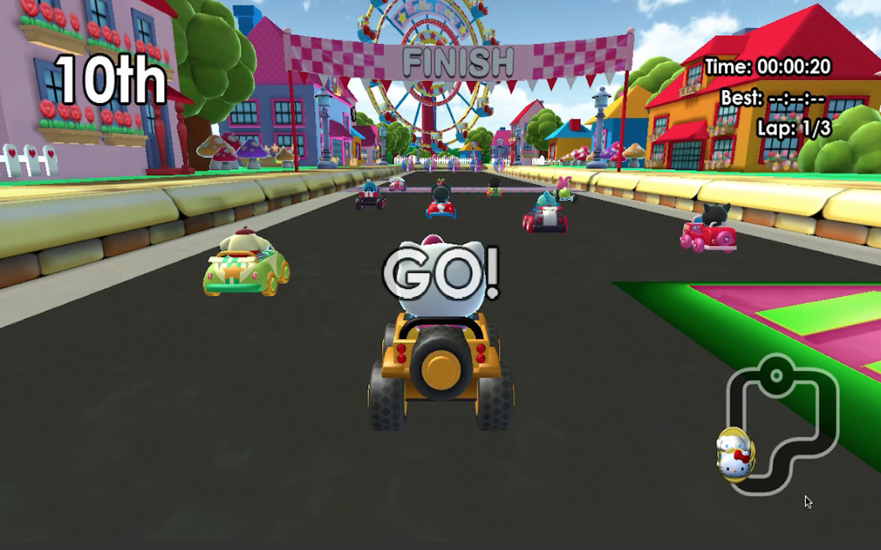Hello Kitty and Sanrio Friends Racing - кадр 1