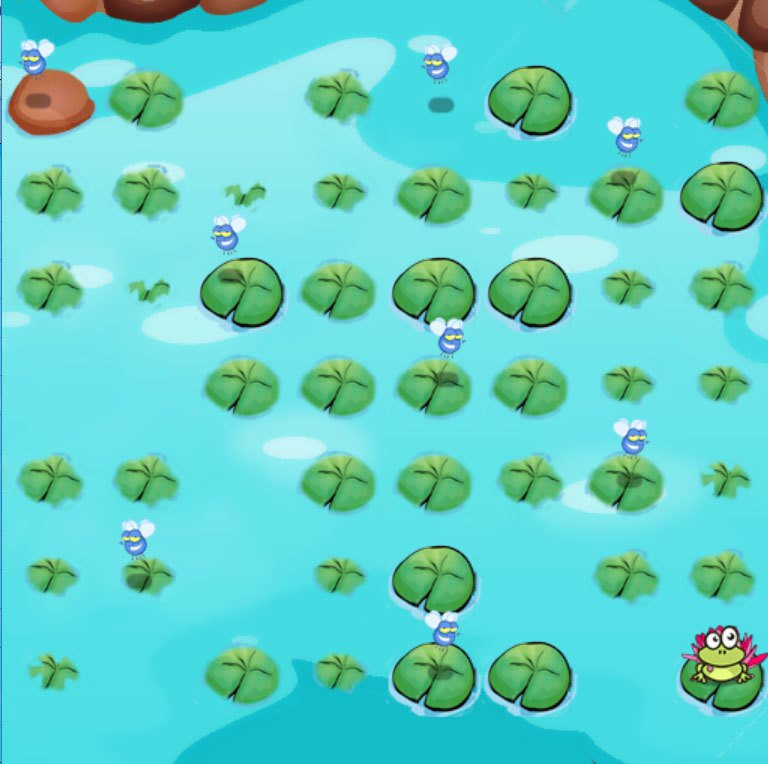 One Frog, few Flies and a lot of Water Lilies (itch) - кадр 1