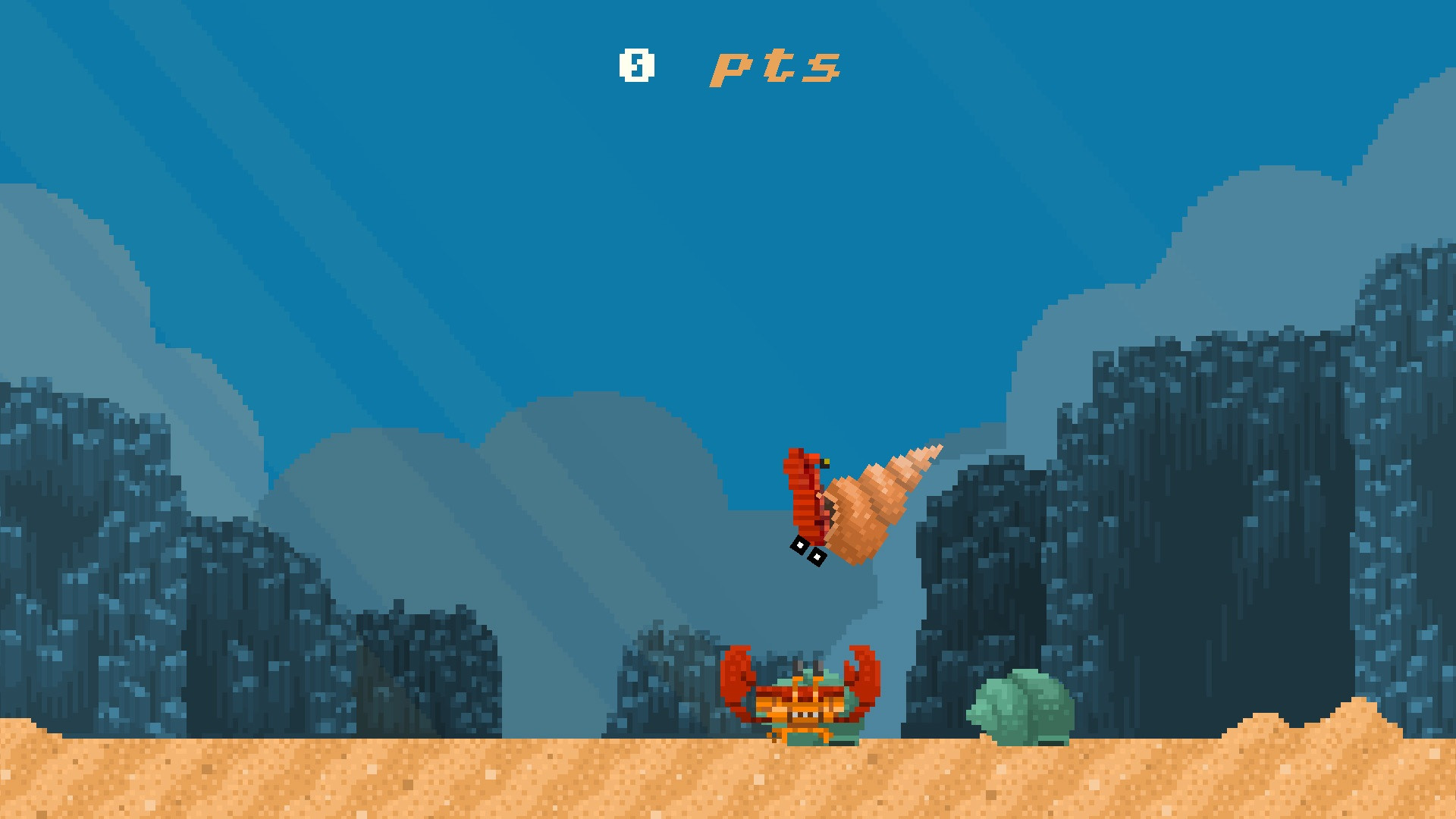 Hermit the sluggish caterpillar of the sea (itch) - кадр 1