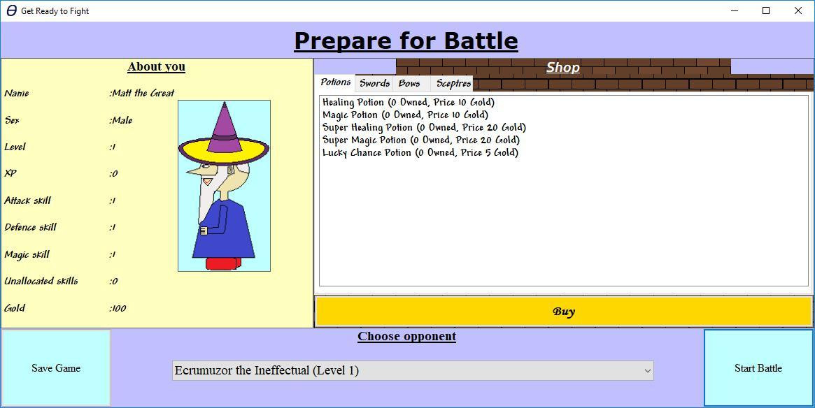 Windows Forms Wizard Battle (itch) - кадр 2