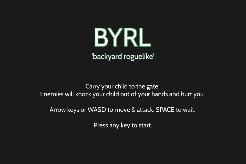 BYRL - backyard roguelike (itch) - кадр 1
