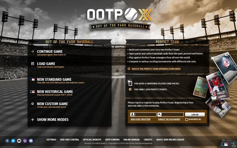 OOTP Baseball 20 - кадр 1