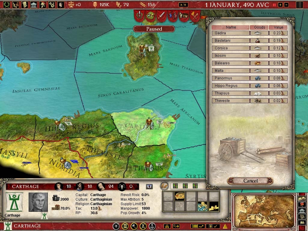 Europa Universalis: Rome - кадр 6
