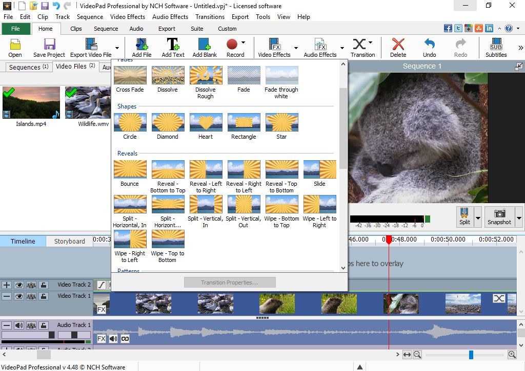 VideoPad Video Editor - кадр 1