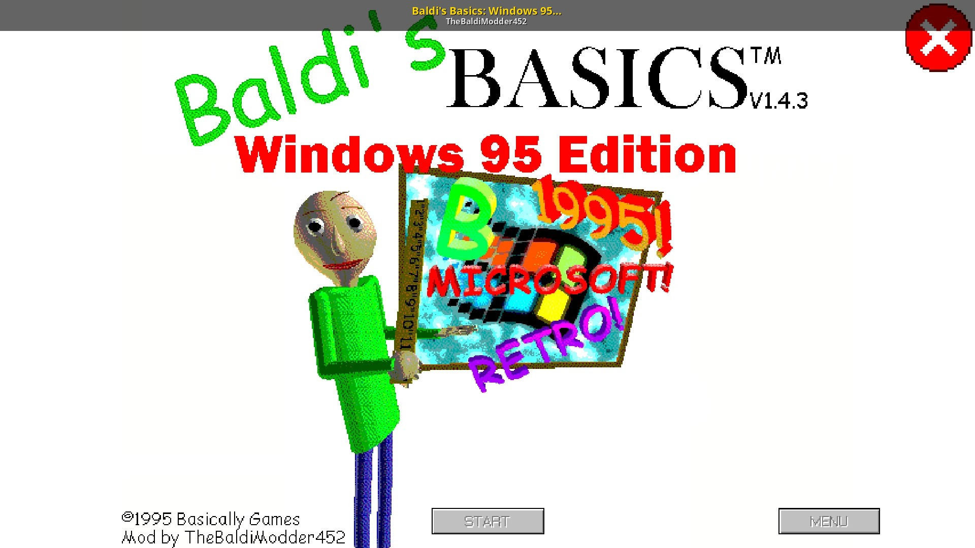 Baldi windows 95 edition still working on android (itch) - кадр 1