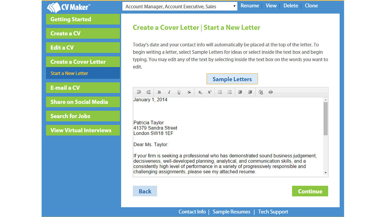 CV Maker for Windows - кадр 2