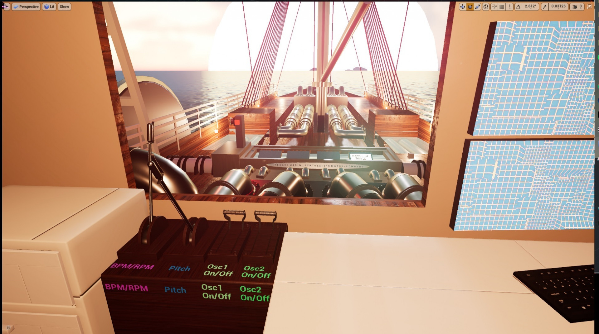 SynthBoat VR (itch) - кадр 2
