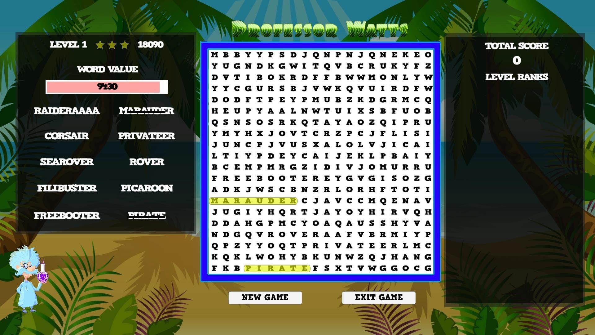 Professor Watts Word Search: Pirates Life - кадр 1