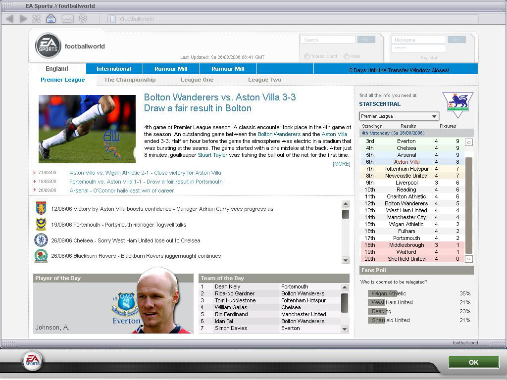 FIFA Manager 07 - кадр 3